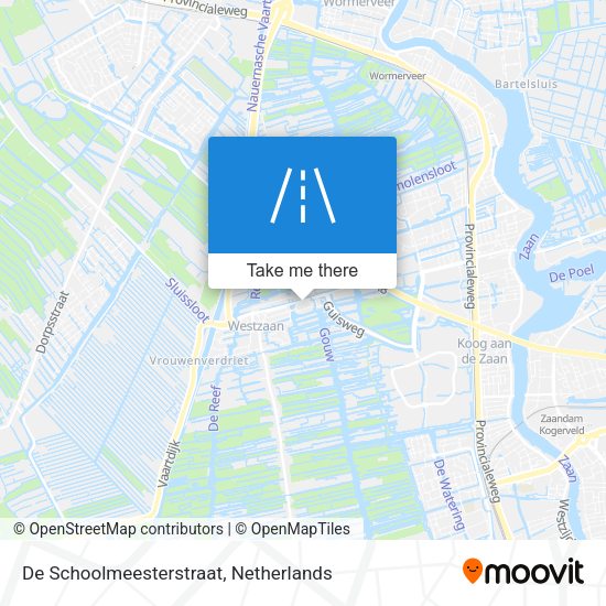 De Schoolmeesterstraat map