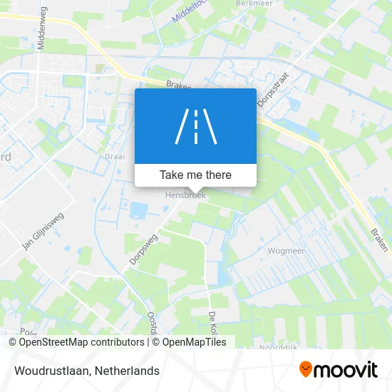 Woudrustlaan map