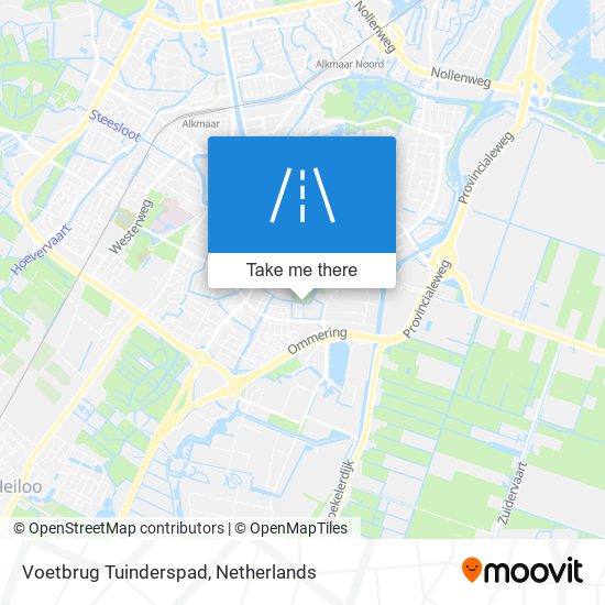 Voetbrug Tuinderspad Karte