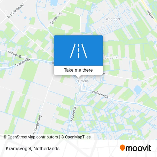 Kramsvogel map