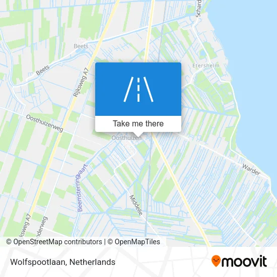 Wolfspootlaan Karte