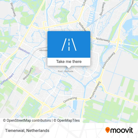Tienenwal map