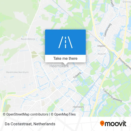 Da Costastraat map
