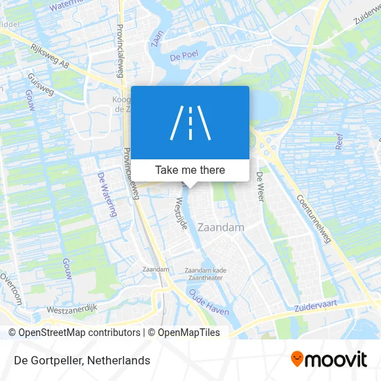 De Gortpeller map