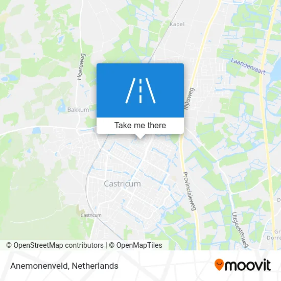 Anemonenveld map