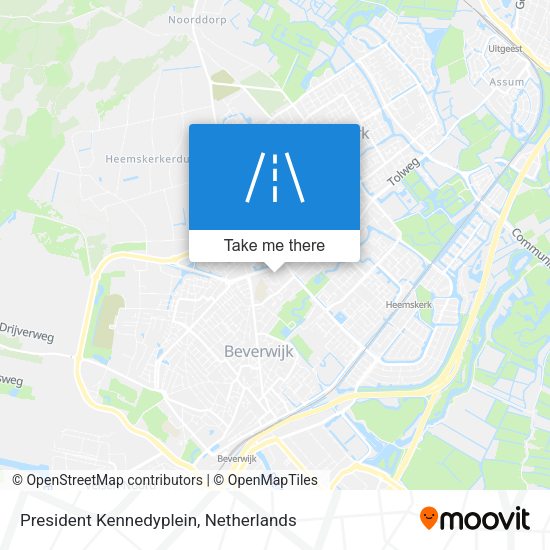 President Kennedyplein map
