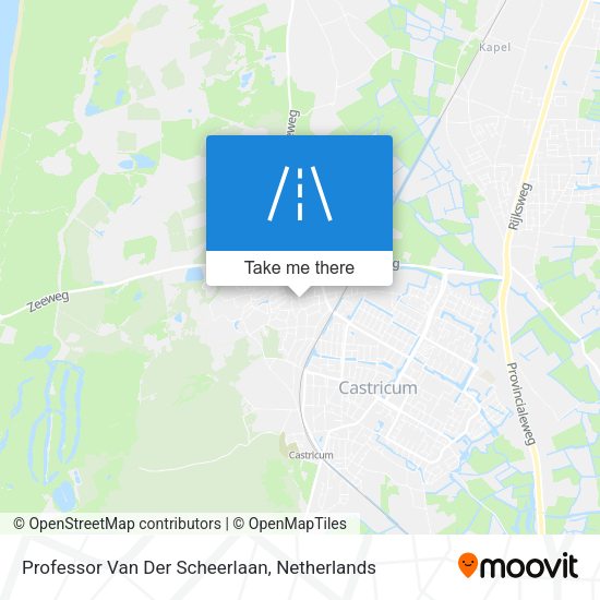 Professor Van Der Scheerlaan map