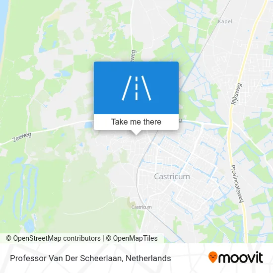 Professor Van Der Scheerlaan map