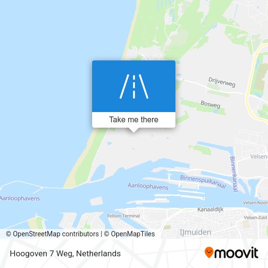 Hoogoven 7 Weg map