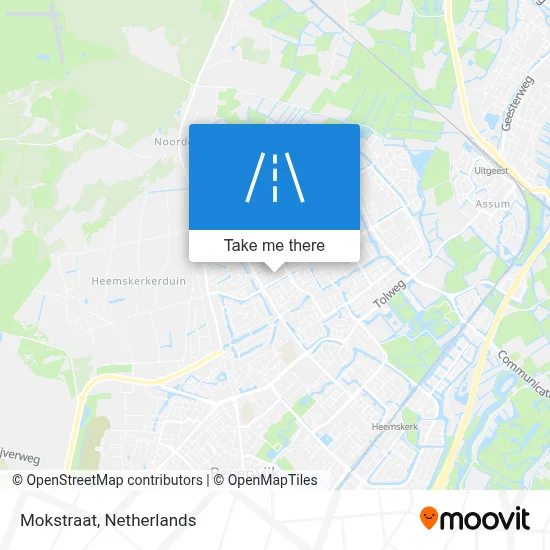 Mokstraat map