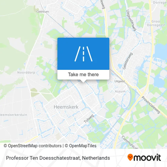 Professor Ten Doesschatestraat map