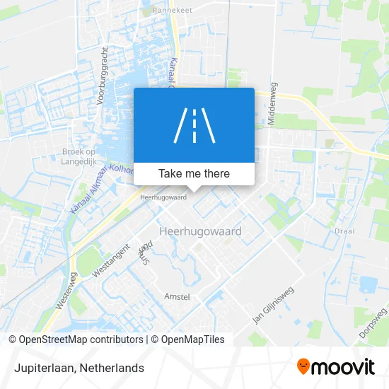 Jupiterlaan map