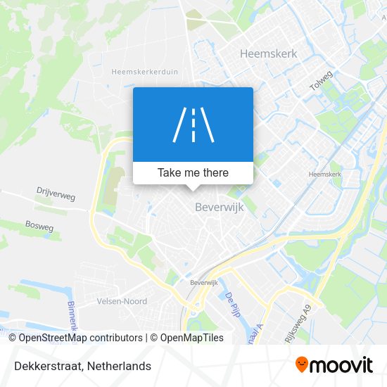 Dekkerstraat map