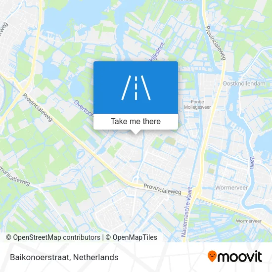 Baikonoerstraat map