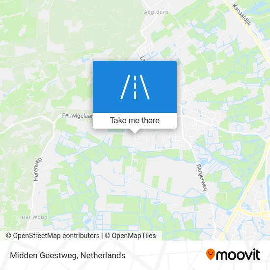 Midden Geestweg map