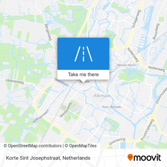 Korte Sint Josephstraat map