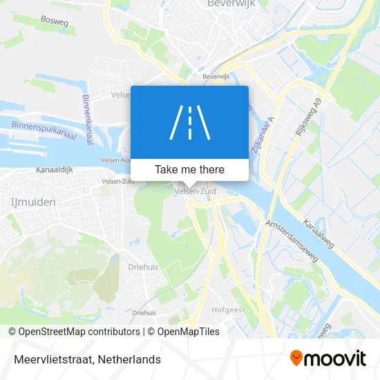 Meervlietstraat map