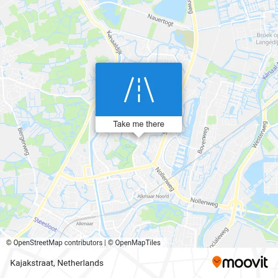 Kajakstraat map