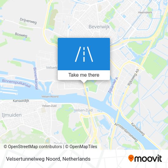 Velsertunnelweg Noord map
