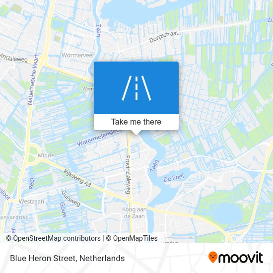 Blauwe Reigerstraat map