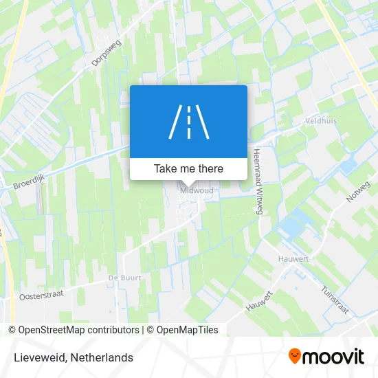 Lieveweid map