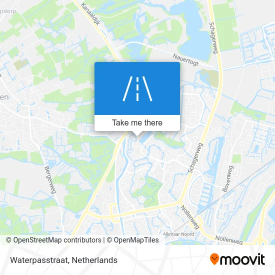 Waterpasstraat map