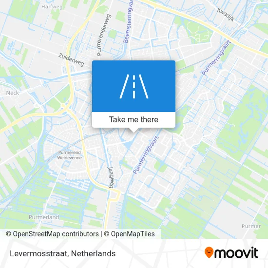 Levermosstraat map