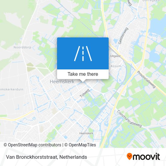 Van Bronckhorststraat map