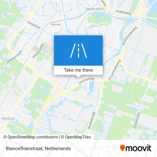 Blancefloerstraat map