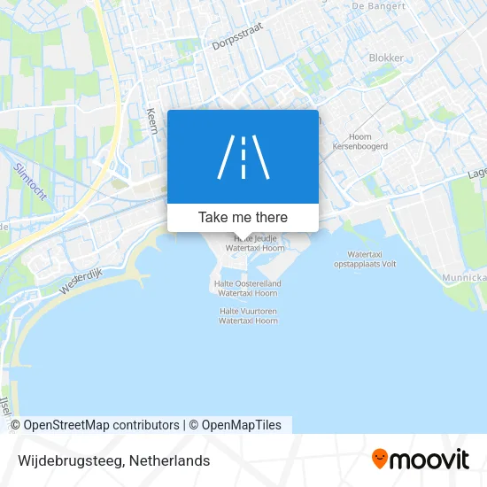 Wijdebrugsteeg map