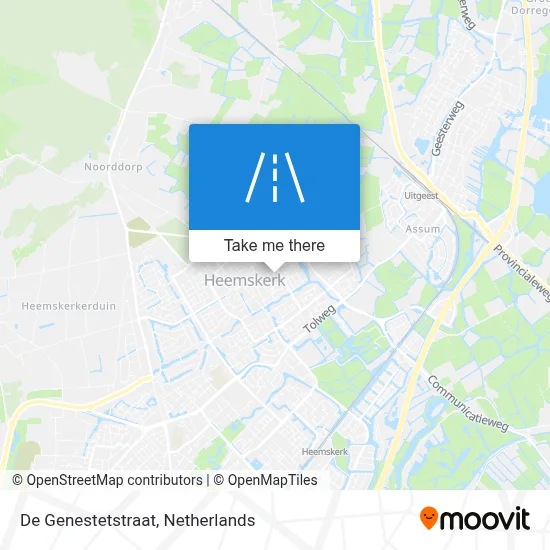 De Genestetstraat map