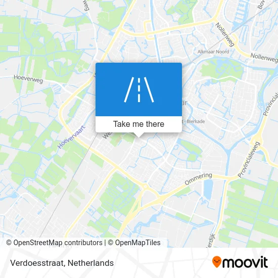 Verdoesstraat map