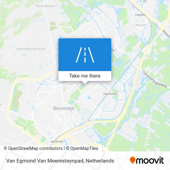 Van Egmond Van Meeresteynpad map