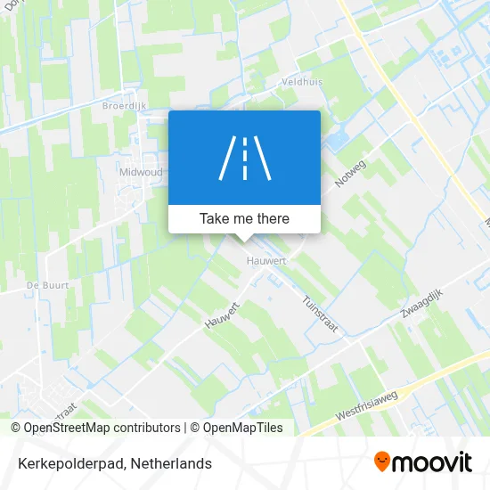 Kerkepolderpad map