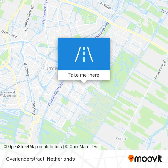 Overlanderstraat map