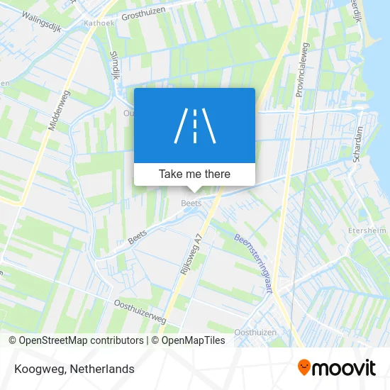 Koogweg map