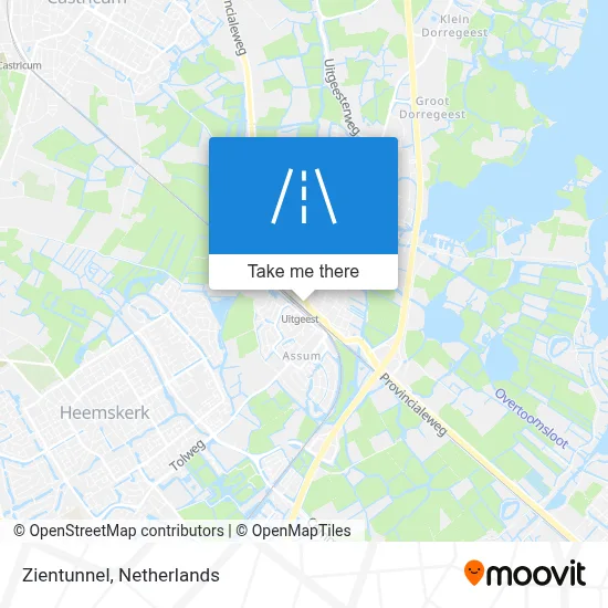 Zientunnel map