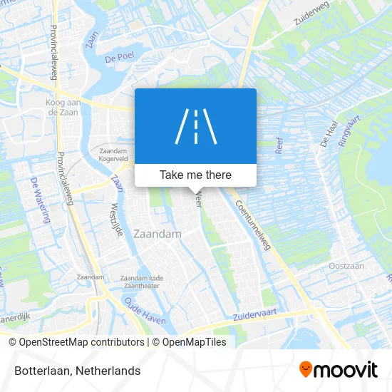 Botterlaan map