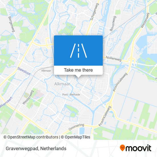 Gravenwegpad map