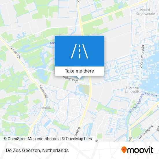 De Zes Geerzen map