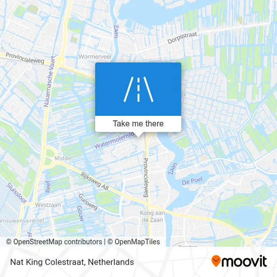 Nat King Colestraat map