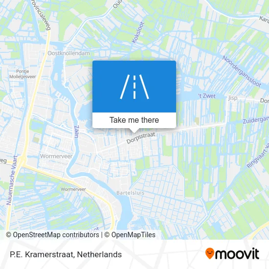 P.E. Kramerstraat map