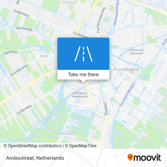 Andesstraat map