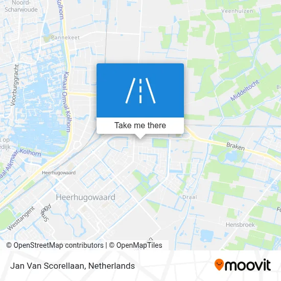 Jan Van Scorellaan map