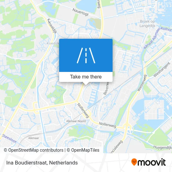 Ina Boudierstraat Karte