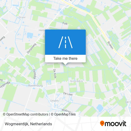 Wogmeerdijk map