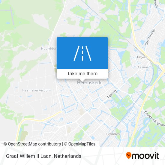 Graaf Willem II Laan map