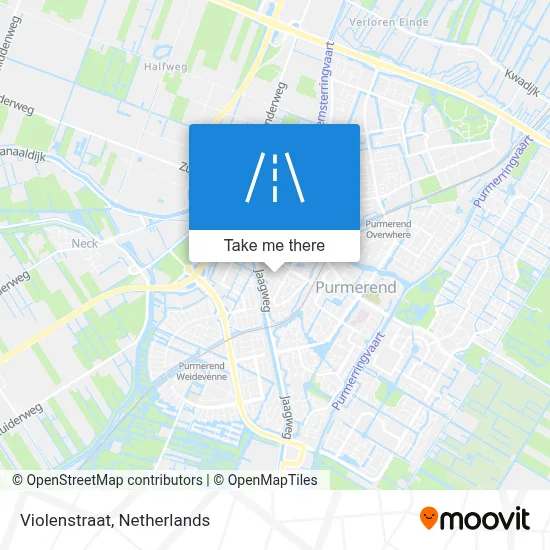 Violenstraat map
