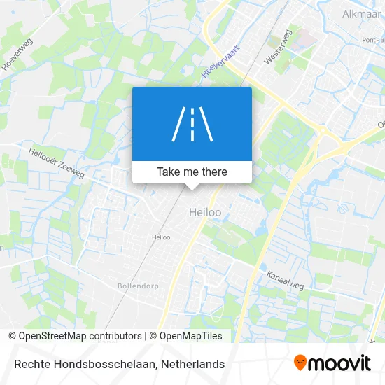 Rechte Hondsbosschelaan map