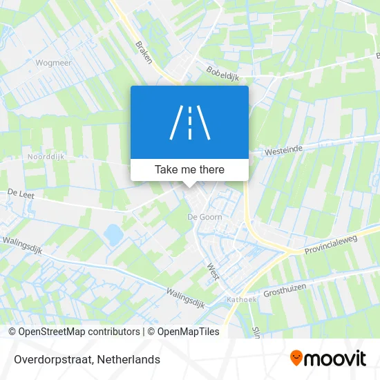 Overdorpstraat map